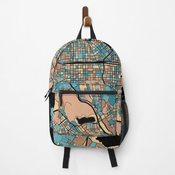 Item preview, Baltimore Map Pattern in Mid Century Pastel designed and sold by PatternMaps.