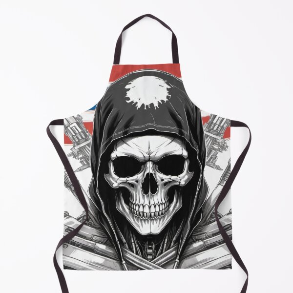 Item preview, Skull with bandana and USA flag designed and sold by Elegant Edge.