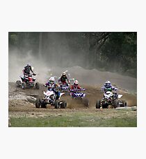 Zipping around the track Photographic Print