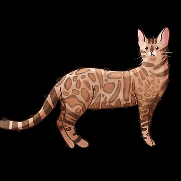 Artwork thumbnail, Bengal Cat - Gifts for Cat Lovers by FelineEmporium