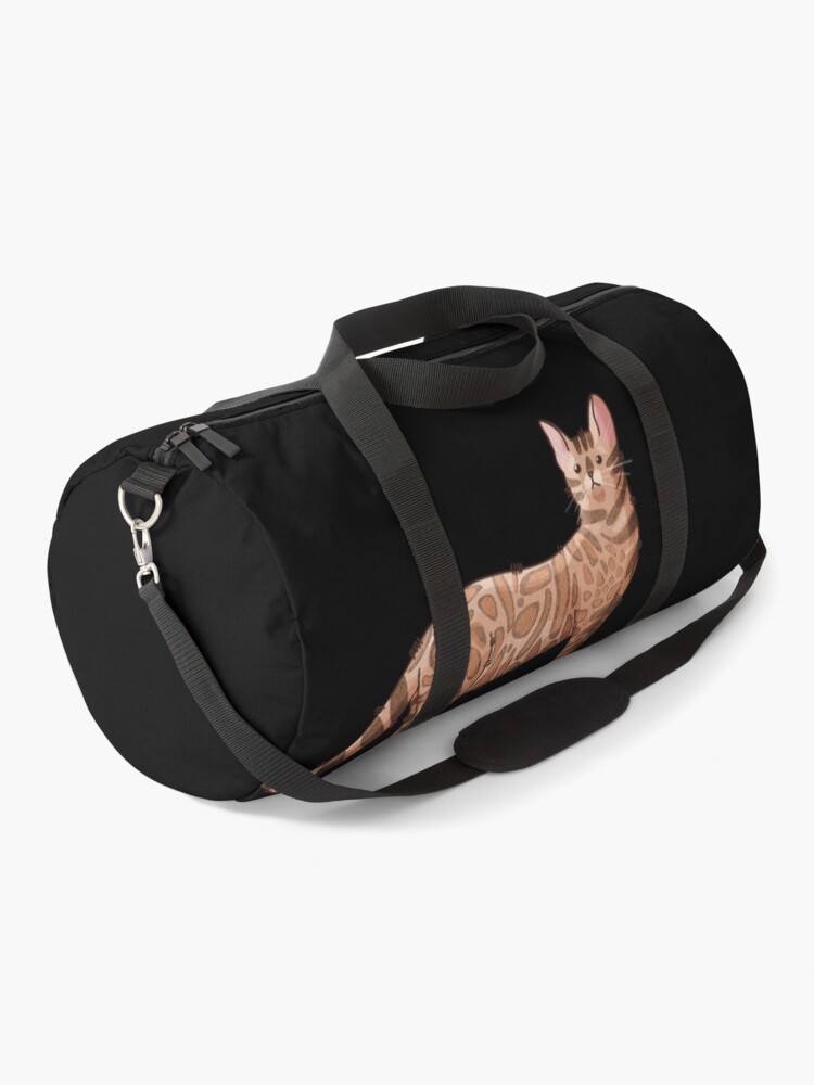Thumbnail 1 of 3, Duffle Bag, Bengal Cat - Gifts for Cat Lovers designed and sold by FelineEmporium.