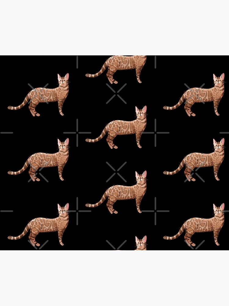 Thumbnail 2 of 2, Duvet Cover, Bengal Cat - Gifts for Cat Lovers designed and sold by FelineEmporium.