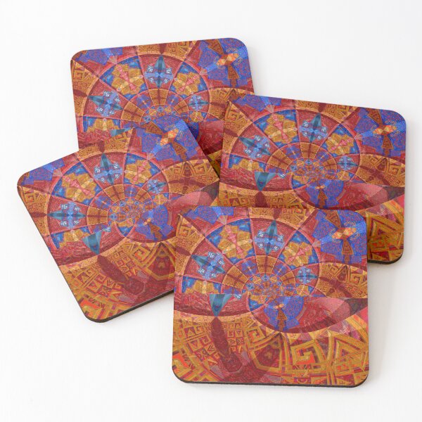 Item preview,  BLUE RED YELLOW  ABSTRACT PAINTING NATIVE AMERICAN  TRIBAL  ART PATTERN  designed and sold by Ralek.