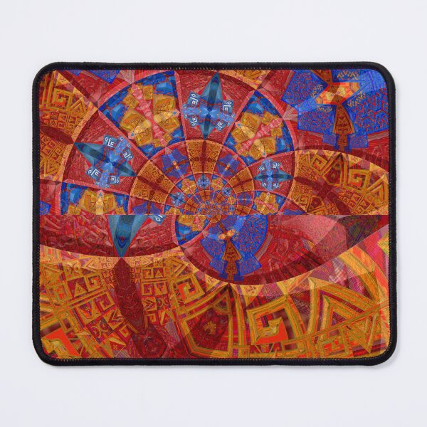 Item preview, BLUE RED YELLOW ABSTRACT PAINTING NATIVE AMERICAN TRIBAL ART PATTERN designed and sold by Ralek.