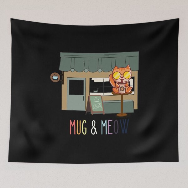 Item preview, Mug & Meow designed and sold by CuteCatsCoffee.