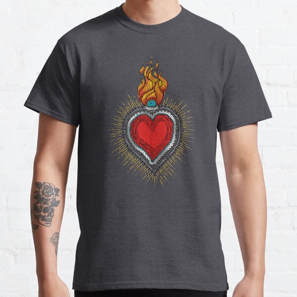sacred heart drawing Classic T-Shirt