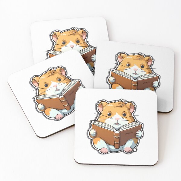 Item preview, Hamster is reading a book Sticker designed and sold by Buyfastcart.