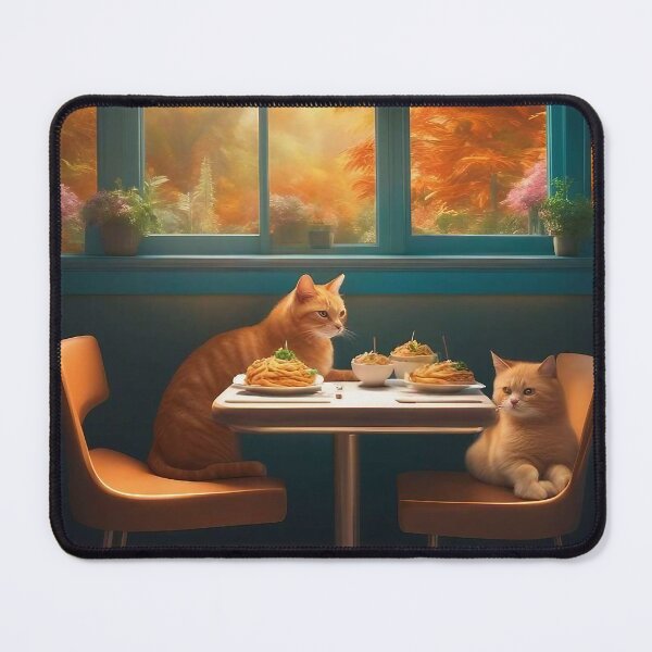 Item preview, Cats have autumn dinner designed and sold by Visual  Alchemy.