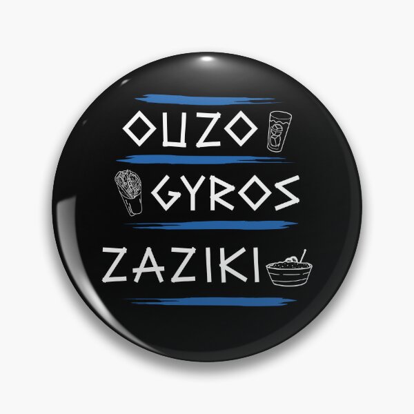 Item preview, Ouzo Gyros Tzatziki Greece Greece designed and sold by MooonTees.