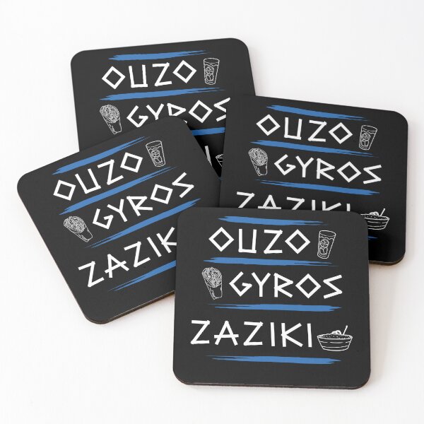 Item preview, Ouzo Gyros Tzatziki Greece Greece designed and sold by MooonTees.