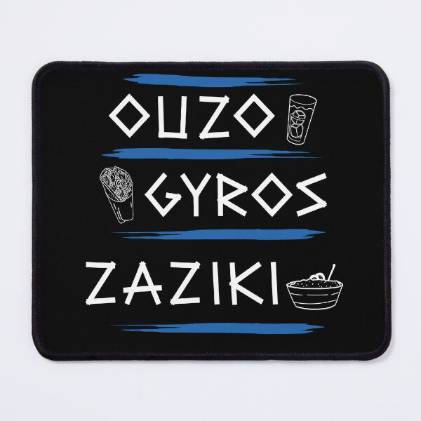 Item preview, Ouzo Gyros Tzatziki Greece Greece designed and sold by MooonTees.