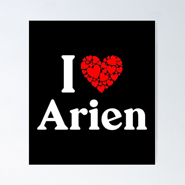 Item preview, Arien Heart - I Love Arien designed and sold by MiraclePitts.