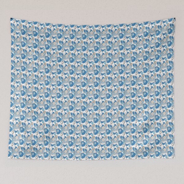 Item preview, Abstract nautical flower pattern  designed and sold by homestylemarket.