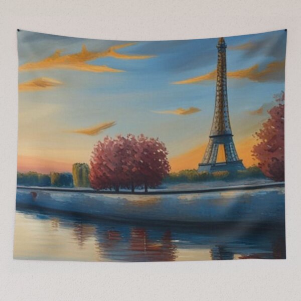 Item preview, Paris Seine River and Eiffel Tower designed and sold by JackFreestone.