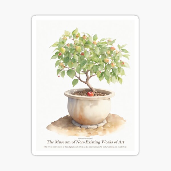 small appletree in a pott Sticker