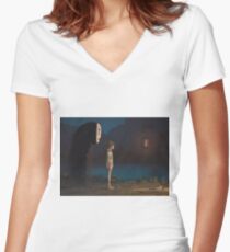 hi Women's Fitted V-Neck T-Shirt