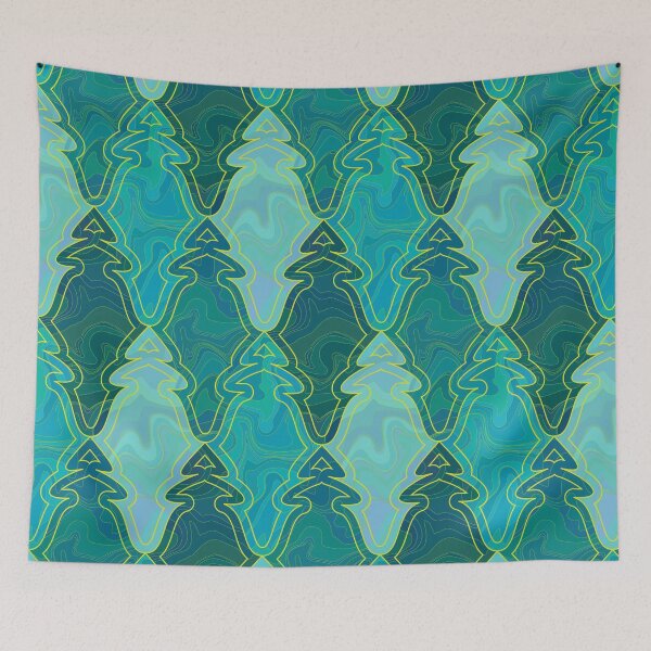 Item preview, Azulejos turquesas y verdes. designed and sold by Osting.