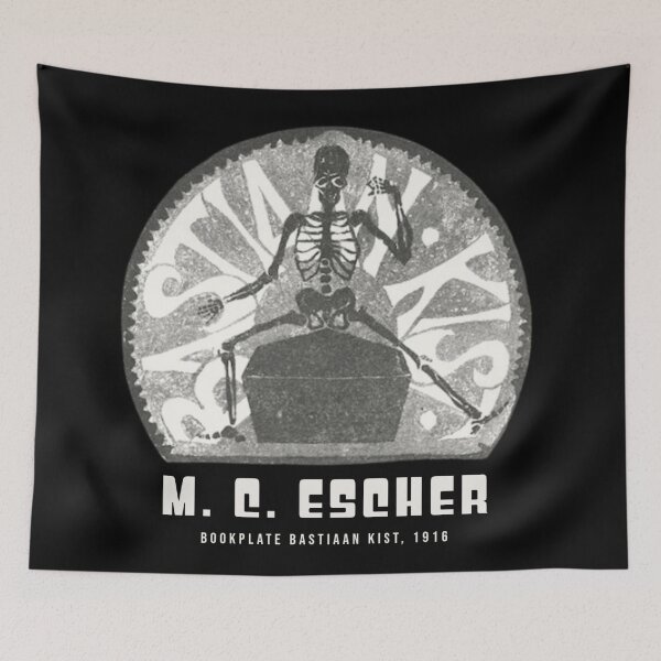 Item preview,  M.C. Escher | Bookplate Bastiaan Kist, 1916 designed and sold by BossyCatHome.