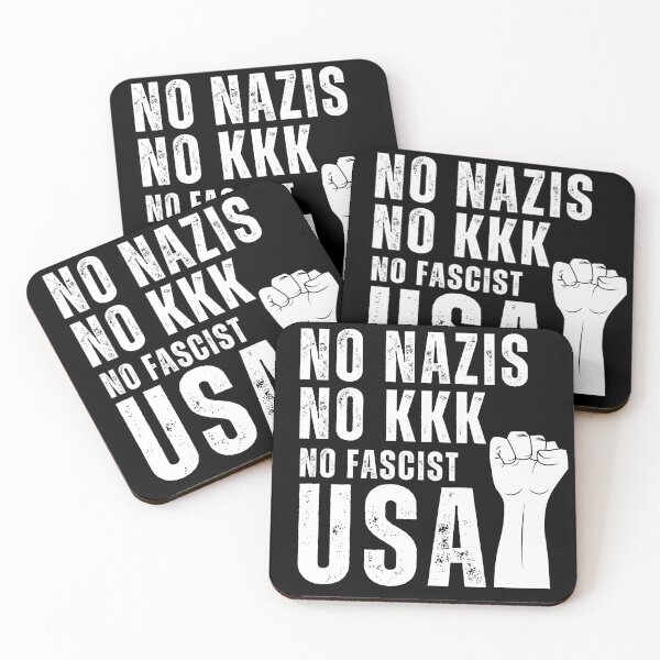 Item preview, NO NAZIS NO KKK NO FASCIST USA designed and sold by ANNINOART ⭐⭐⭐⭐⭐.