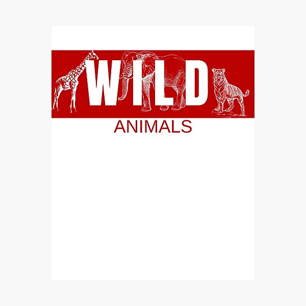 Artikelvorschau, wildes Tier, ich liebe Tiere, entworfen und verkauft von Sonisha.