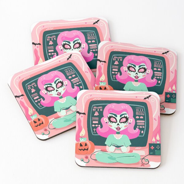 Item preview, Halloween Console Zombie Video Gamer Girl designed and sold by enchantedrealm.