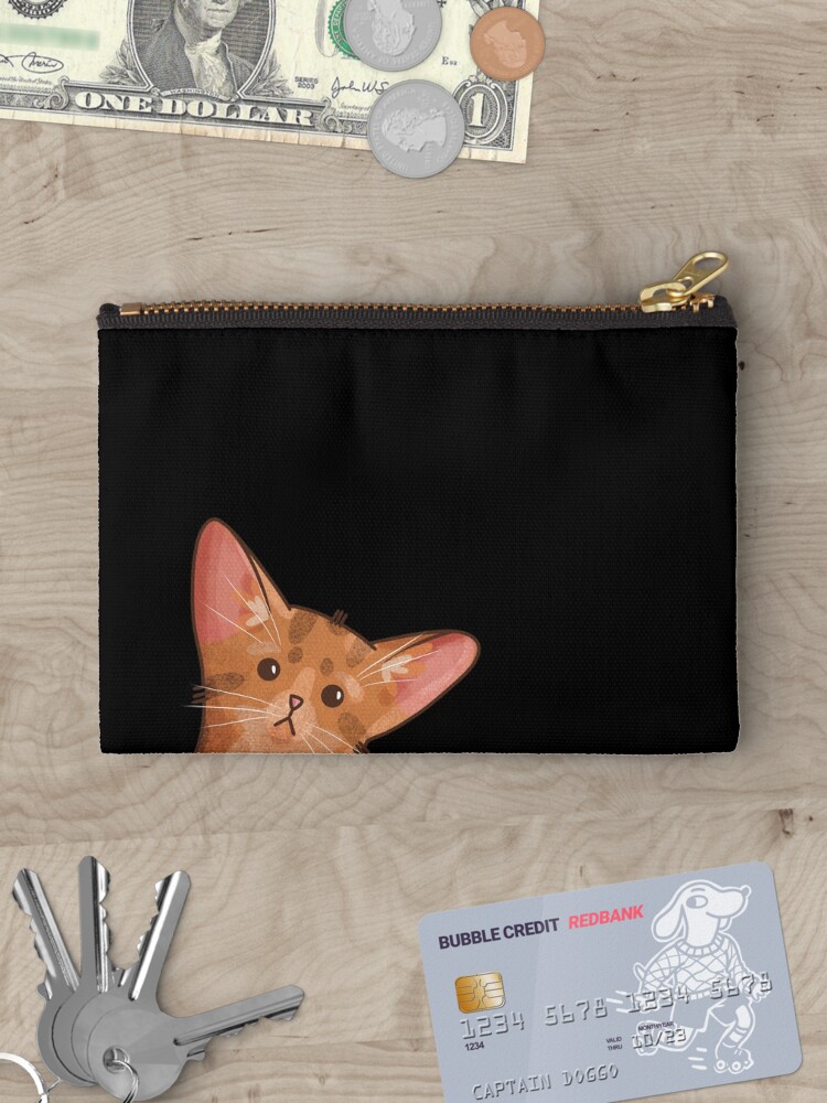 Thumbnail 3 of 4, Zipper Pouch, Abyssinian cat - Gifts for Cat Lovers designed and sold by FelineEmporium.