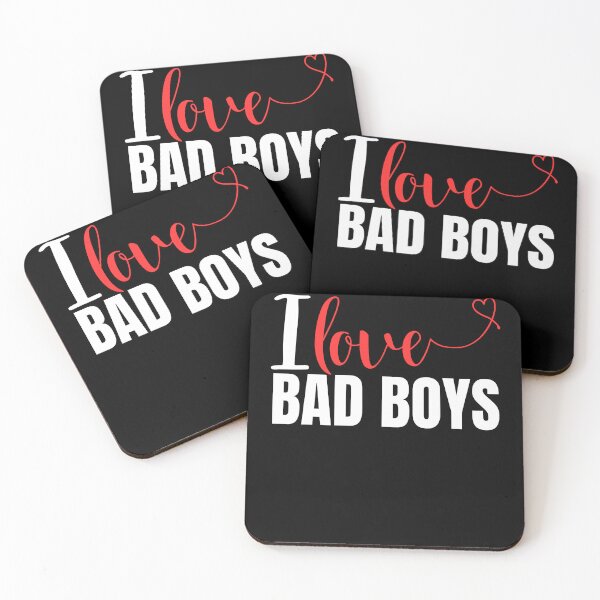 Item preview, I Love Bad Boys, I Heart Bad Boys designed and sold by BunBuntheDog-.