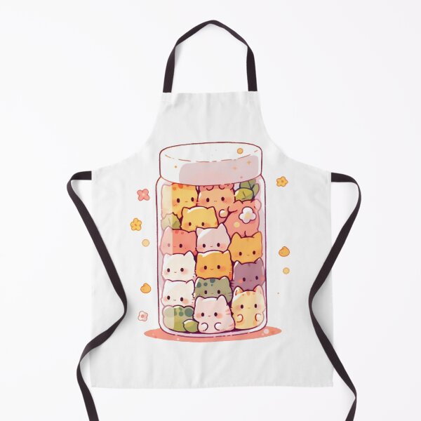 Item preview, Cute Kawaii Cats as an Antidepressant Pills in a Jar designed and sold by CozyKawaiiArt.