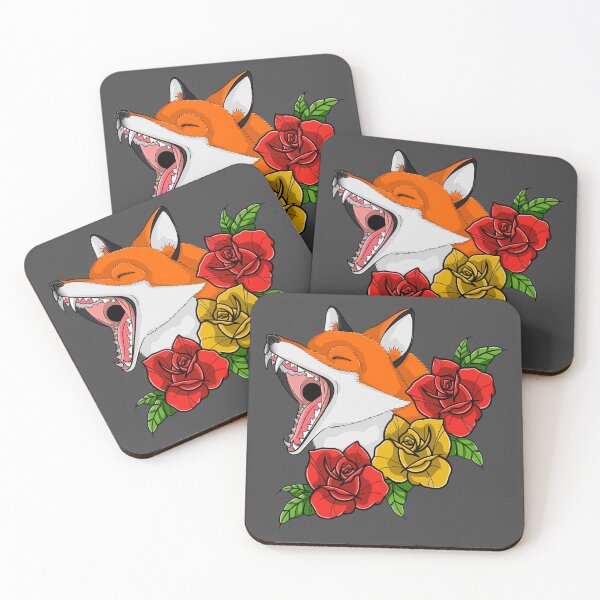 Item preview, Fox & Roses designed and sold by HelplessKupo.