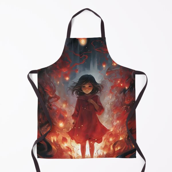 Item preview, Crimson Elegance Girl by the Fire designed and sold by ArrangedDesigns.