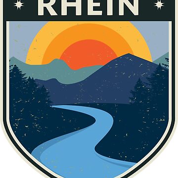 Artwork thumbnail, Rhein, Rhine River by studio838