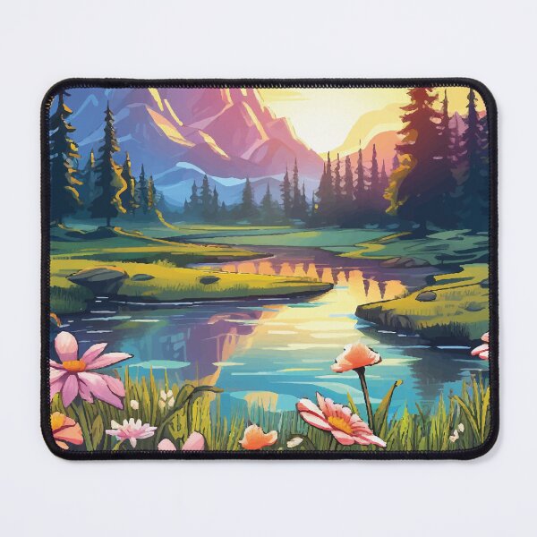 Item preview, nature mountain view stickers designed and sold by mlis.arts.