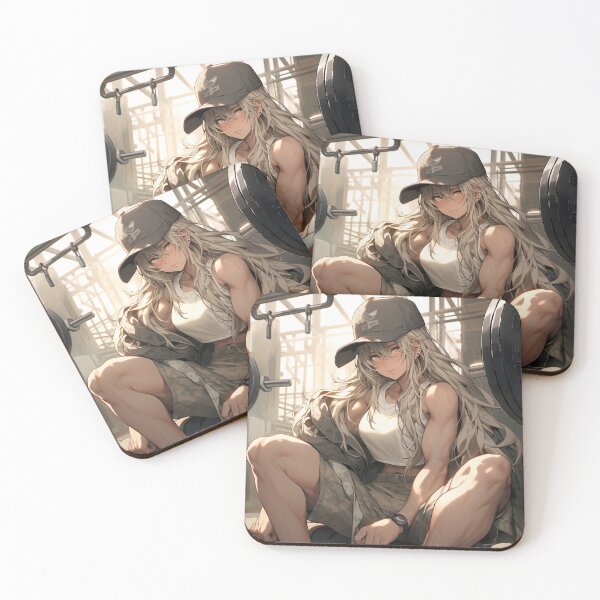 Item preview, Muscular Anime Girl Image, Anime Style Body Builder Girl, High Quality AI Images designed and sold by DigitAIShop.