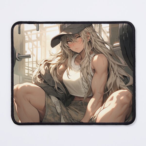 Item preview, Muscular Anime Girl Image, Anime Style Body Builder Girl, High Quality AI Images designed and sold by DigitAIShop.