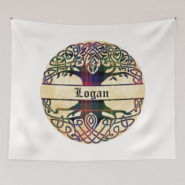 Item preview, Logan Tree of Life Clan Scottish Surname tartan designed and sold by BagTown Clans.