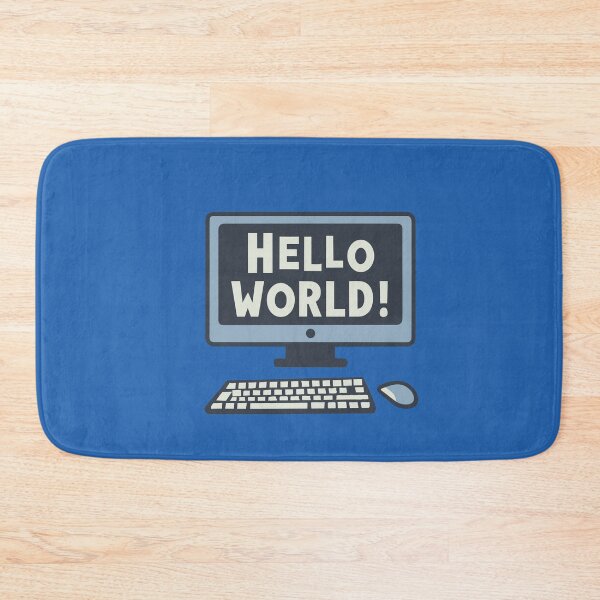 Item preview, Hello world designed and sold by RocketArtInd.