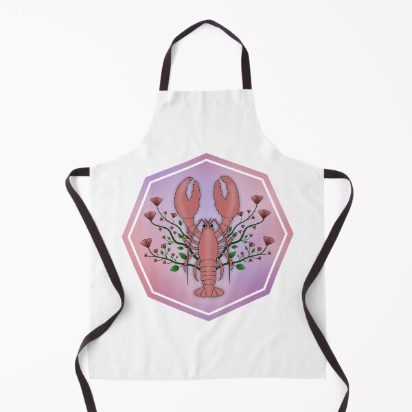 Item preview, Lobster and Flowers Pink Purple designed and sold by Saltycurrent1.