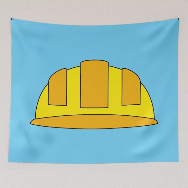 Item preview, Yellow Hard Hat Cartoon designed and sold by BirdAtWork.