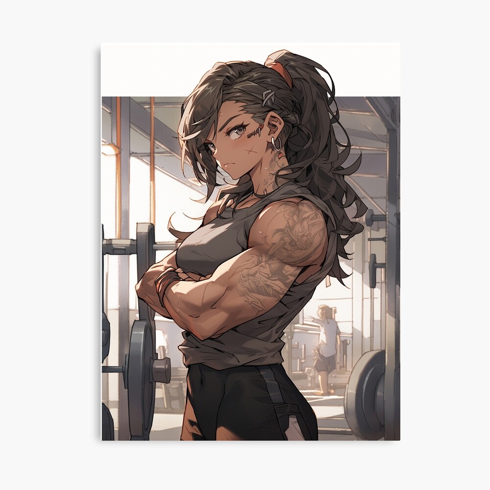 Muscular Anime Girl Image, Anime Style Body Builder Girl, High Quality AI  Images