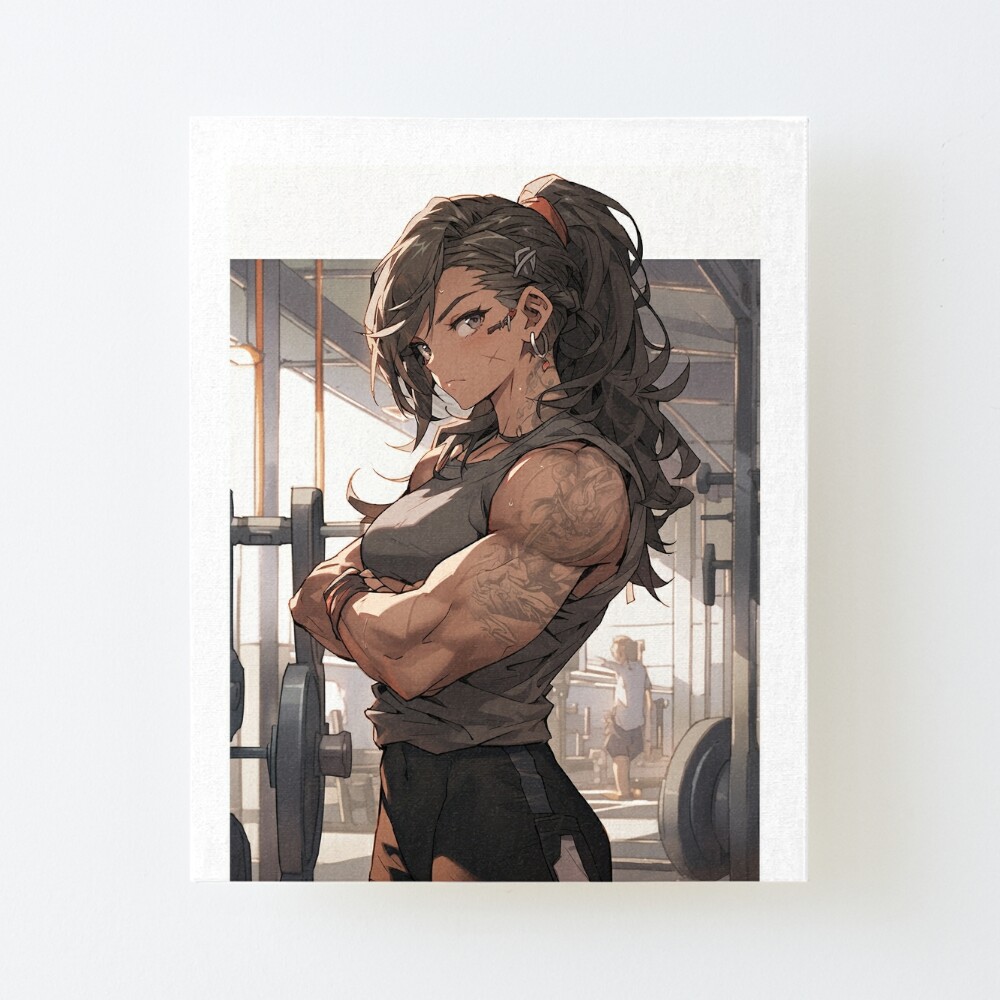 Muscular Anime Girl Image, Anime Style Body Builder Girl, High Quality AI  Images