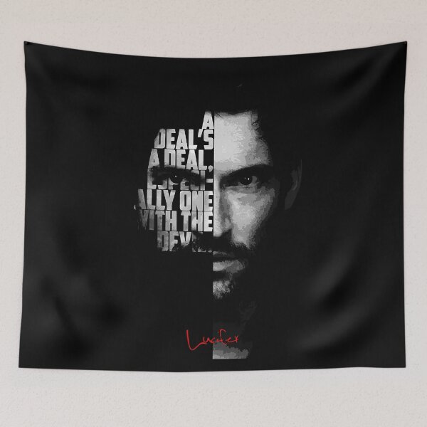 Item preview, Black and white Lucifer quote. designed and sold by LavaAryana.