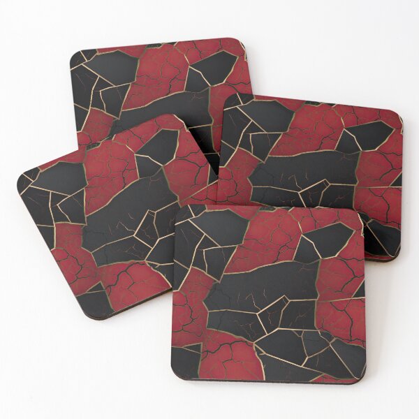 Item preview, Kintsugi Red and Black Elegance: Embracing Imperfection with Style designed and sold by cece4410.
