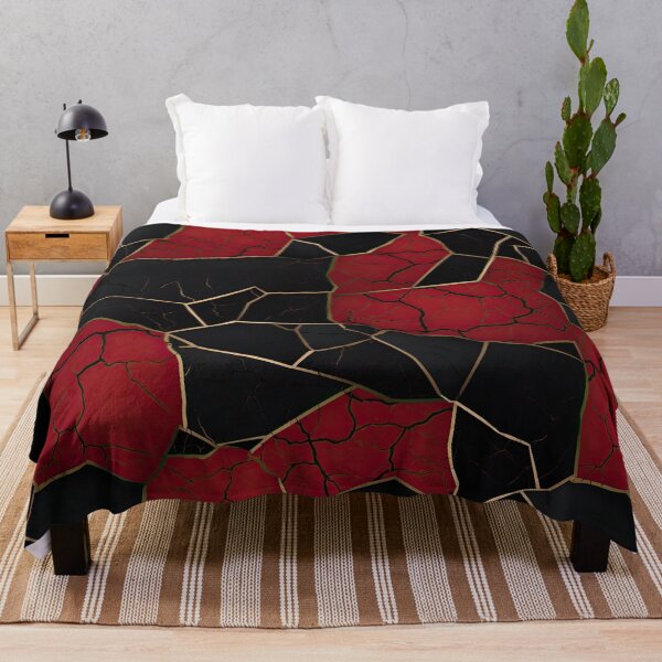 Item preview, Kintsugi Red and Black Elegance: Embracing Imperfection with Style designed and sold by cece4410.