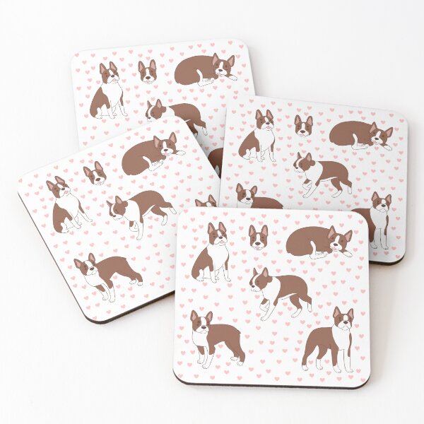 Item preview, Cute red boston terrier pack designed and sold by Yaragold.