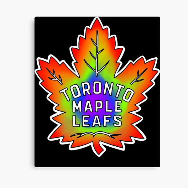 Toronto Maple Leafs Light Blue Leather Emblem – GL Canvas Print Art