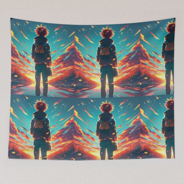 Item preview, Anime Boy, Neon City ,New York Street , T- Shirt Design designed and sold by AyushAIImage01.