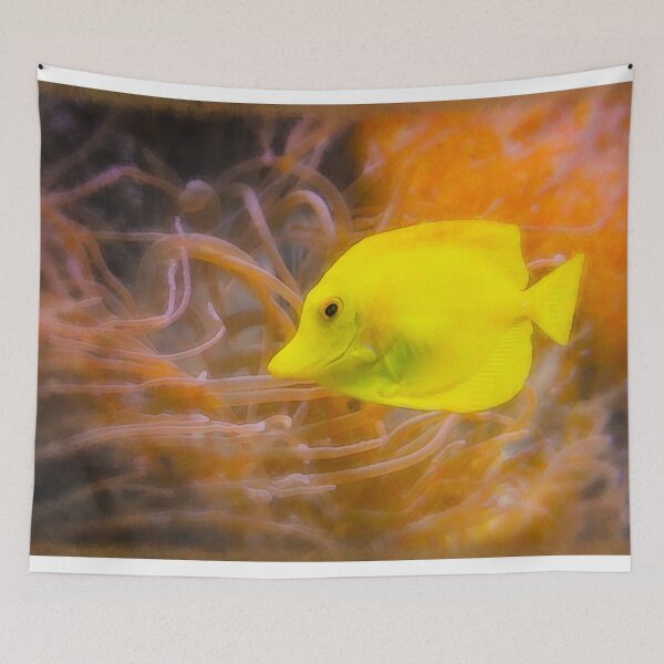 Item preview, Yellow Fish and Sea Anemones designed and sold by KGSPhotoArt.