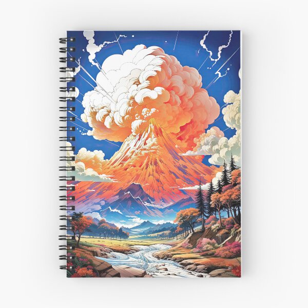 Item preview, Volcano eruption seen from the valley! designed and sold by iguananick.