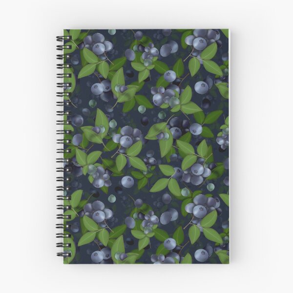 Item preview, Blueberries on a dark blue background designed and sold by Natalia Ruzhyna.