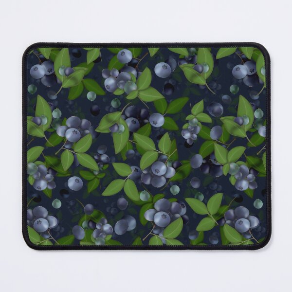 Item preview, Blueberries on a dark blue background designed and sold by Natalia Ruzhyna.